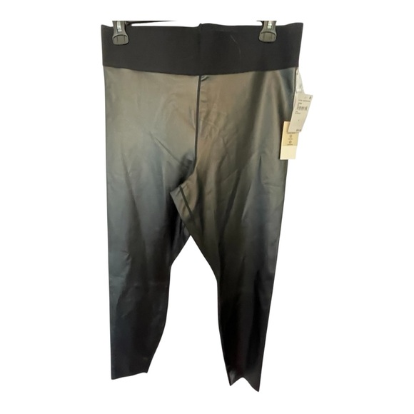 Good American Pants - Good American Sleek Black Faux Leather Pants